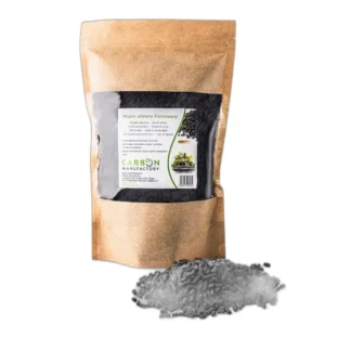 Formowany węgiel aktywny Las, 1000 ml, w szklanym słoiku — zdjęcie 1