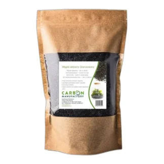 Węgiel aktywny w słoiku szklanym, forma granulowana, 500 ml — zdjęcie 1